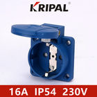 IP54産業付加的なソケットのための16のAmpの青いドイツの標準