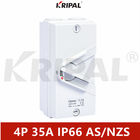 35A IP66 4P防水隔離スイッチ屋外のオーストラリアの標準
