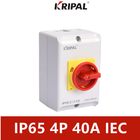KRIPAL IP65の電気ロータリー スイッチ4のポーランド人40A防水IECの標準