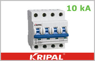 容量の破損:10 KA 1P 1P+N 2P 3P 3P+N 4P MCBの小型遮断器、高い短絡及び積み過ぎ容量