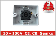 ポリカーボネート箱 IP65 10A 16A 20 の Amp のロータリー スイッチの防水アイソレーター