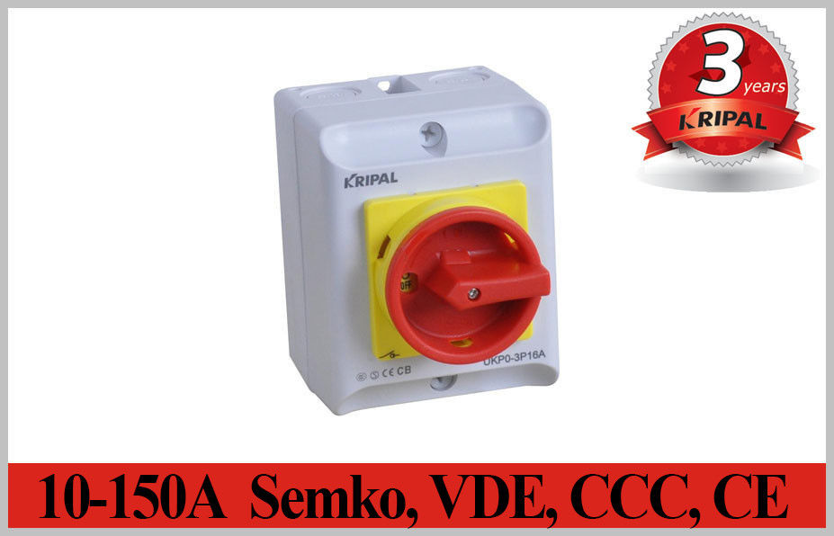 Semko、VDE、CCCのセリウムIP65 2~5P 10A~150Aの回転式アイソレーター スイッチ電気分離スイッチ防水スイッチ